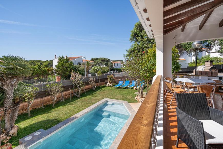 S'Auba Villa Exclusiva Con Piscina Privada De Agua Salada Y Horno De Pizza Es Mercadal Esterno foto