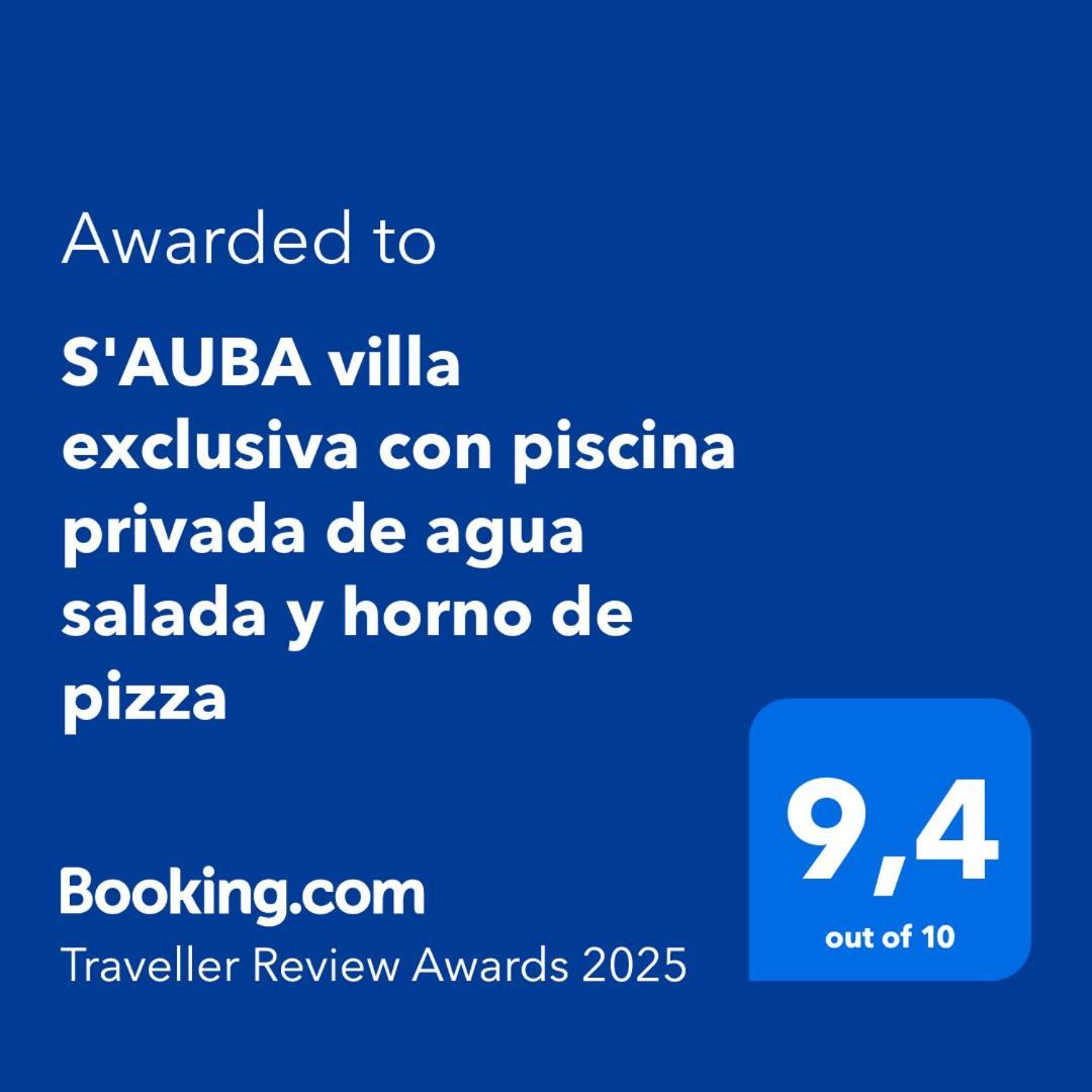 S'Auba Villa Exclusiva Con Piscina Privada De Agua Salada Y Horno De Pizza Es Mercadal Esterno foto